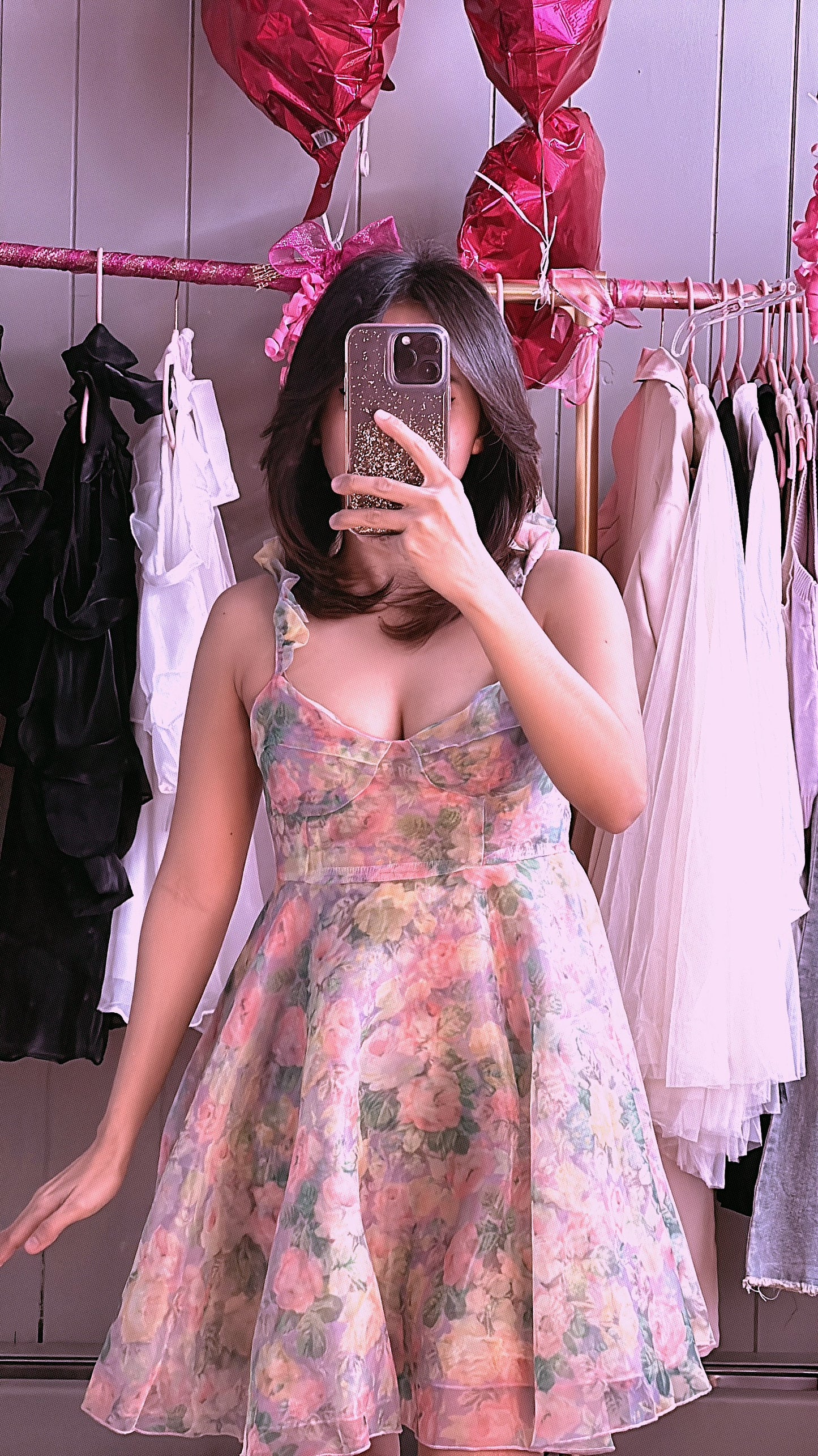 Mini Dress Fluffy Flowers 💐