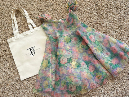 Mini Dress Fluffy Flowers 💐